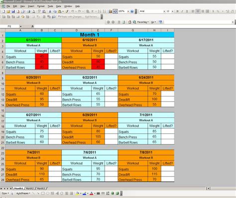 stronglifts 5x5 spreadsheet.